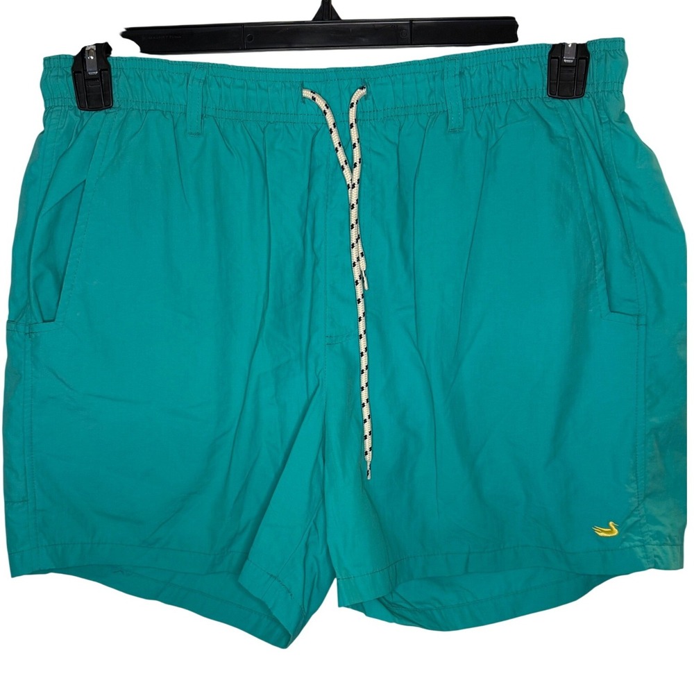 Southern Marsh Men's Medium Teal Swim Trunks Mesh Lined Shorts 5" Inseam